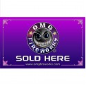 OMG Fireworks 3'x5' Nylon Fabric Banner